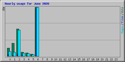 Hourly usage for June 2026